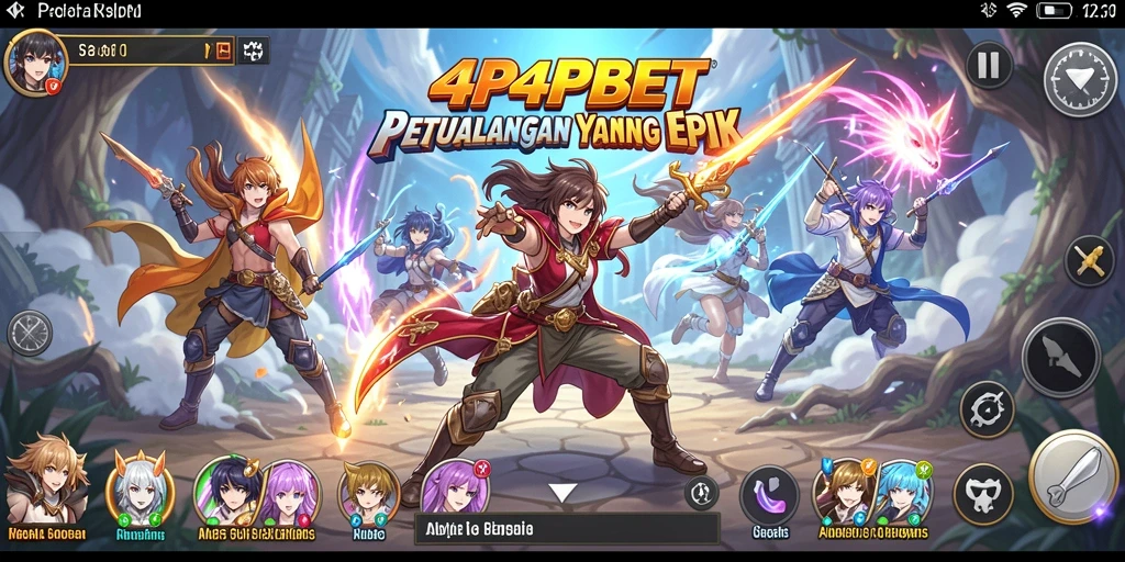 Tampilan gameplay seru dari 4P4PBET dengan karakter anime yang menawan.