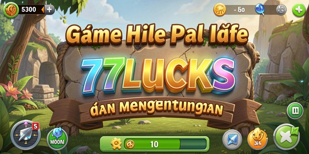 Tampilan gameplay 77LUCKS yang menarik dengan elemen Idle.
