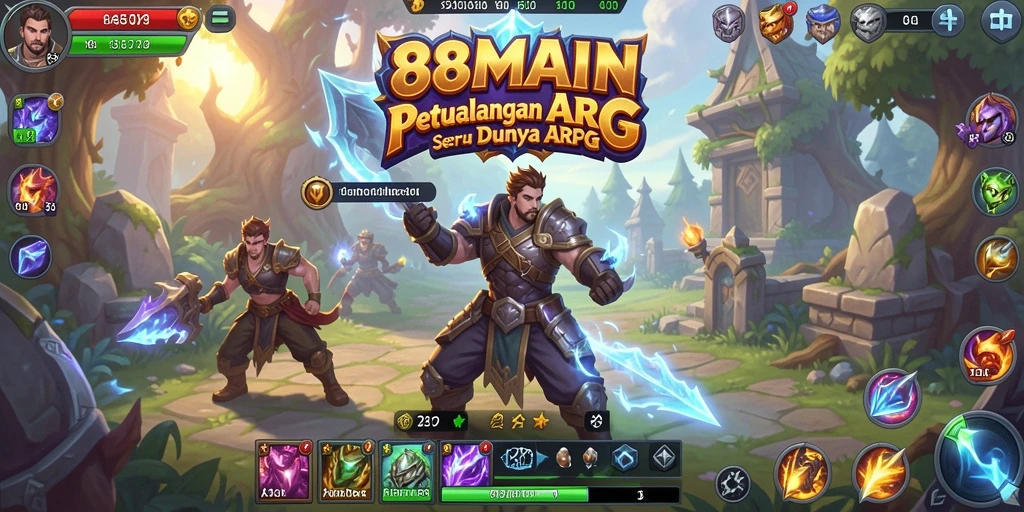 Screenshot gameplay epic dari petualangan di 88MAIN.