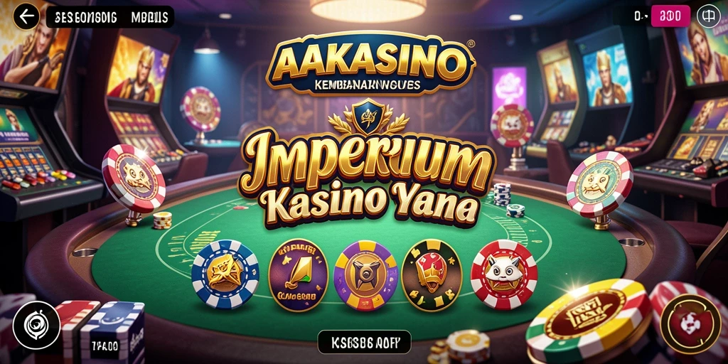 Tampilan menarik dari gameplay AAKASINO yang menggambarkan keseruan mengelola kasino.
