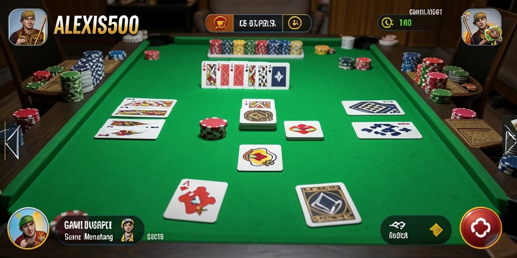 Tampilan gameplay seru di ALEXIS500 dengan teman-teman.