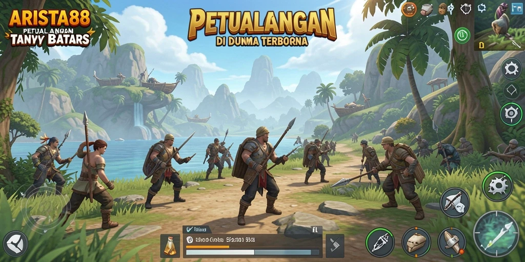 Tangkapan layar menunjukkan petualangan seru dalam ARISTA88 dengan grafik yang memukau.