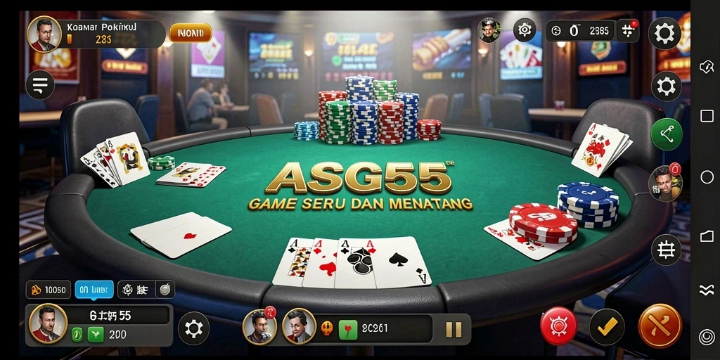 Tampilan gameplay seru di ASG55 dengan pemain nyata.