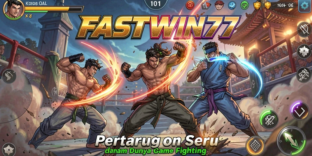 Tampilan seru pertarungan di FASTWIN77 dengan karakter beragam.
