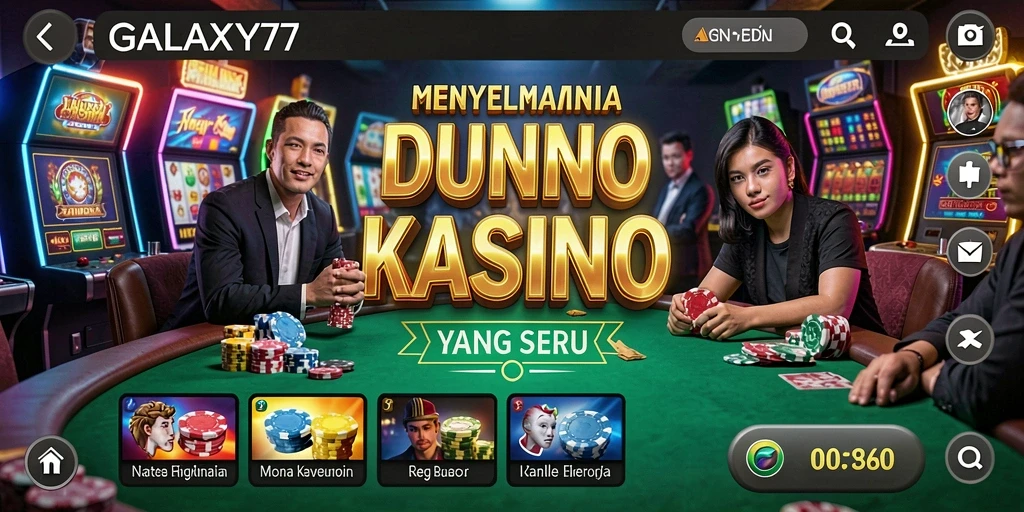 Tampilan menarik dari gameplay Kasino GALAXY77 yang seru.