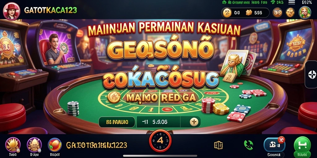 Tampilan gameplay menarik GATOTKACA123 dengan fitur Kasino terbaik.