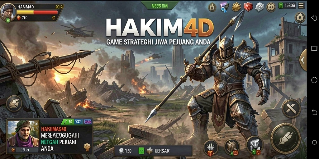 Tampilan mendebarkan dari pertempuran strategis HAKIM4D.