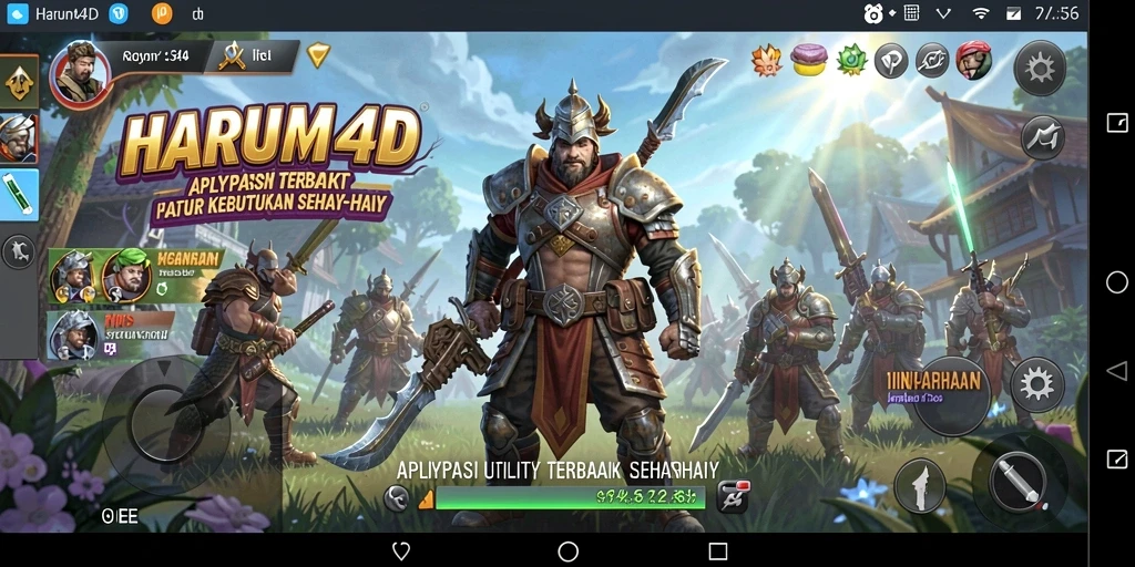 Tampilan screenshot aplikasi HARUM4D yang menampilkan antarmuka utility.