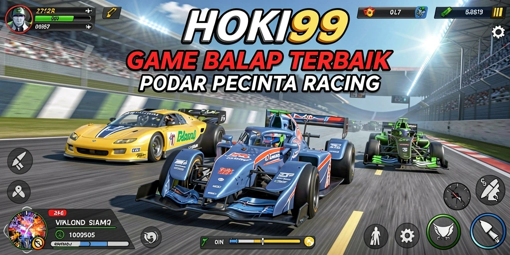 Gameplay Racing HOKI99 yang mendebarkan dan kompetitif.