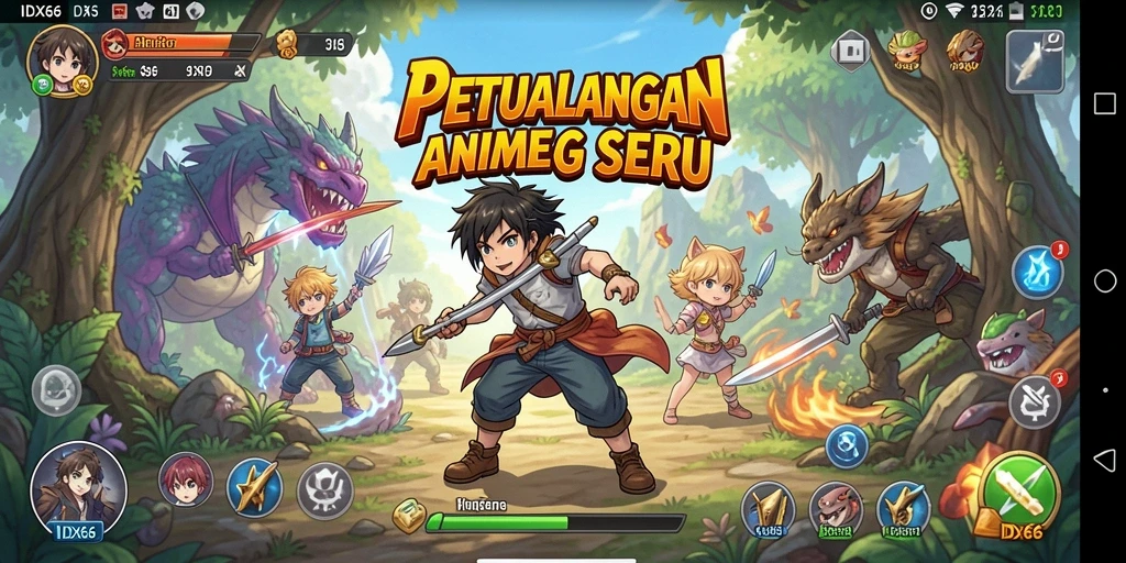 Gameplay seru dengan karakter anime yang menawan di IDX66.