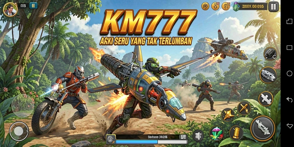 Tampilan gameplay KM777 yang seru dan penuh aksi.