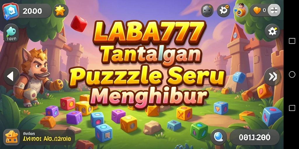 Gameplay LABA777 yang seru dan menantang pada level Puzzle.