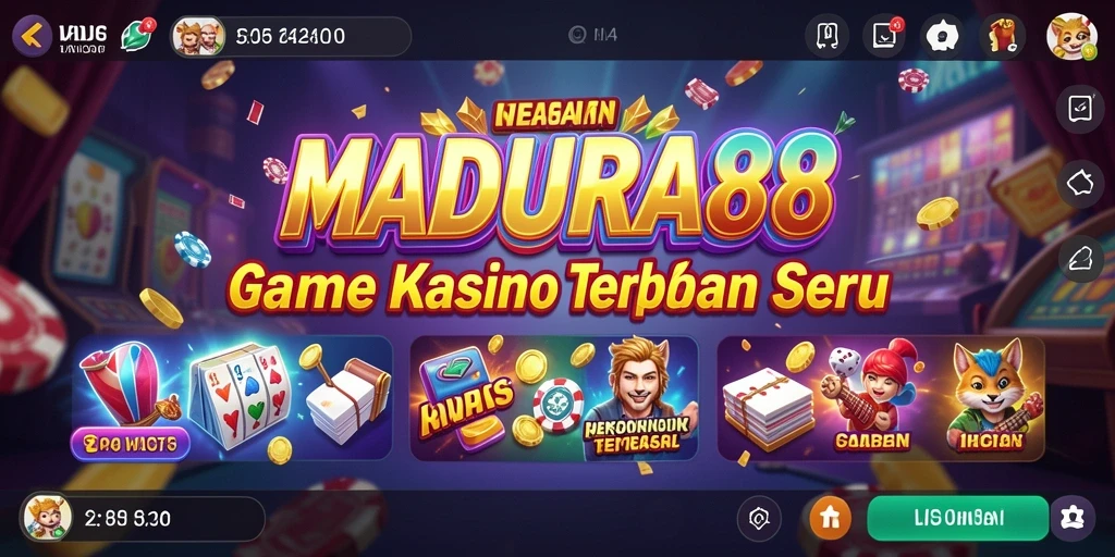 Screenshot menampilkan gameplay seru dari game Kasino MADURA88.