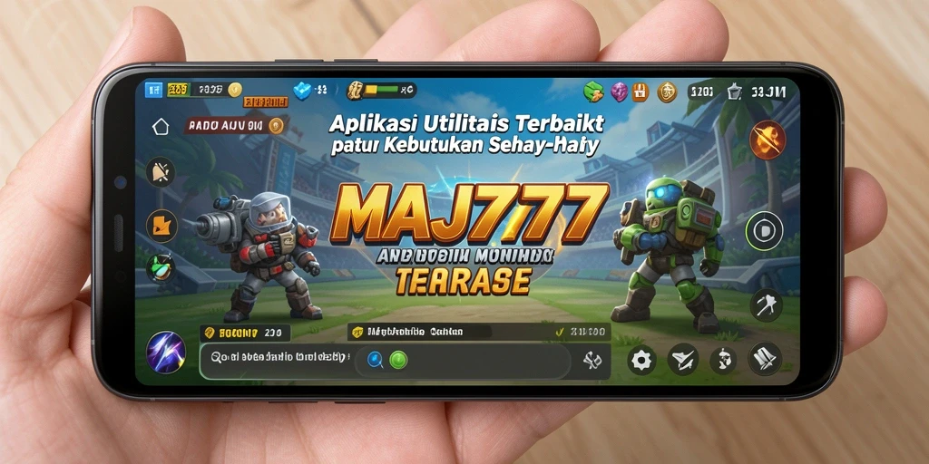 Screenshot utama MAJ777 dengan antarmuka sederhana dan fitur lengkap.