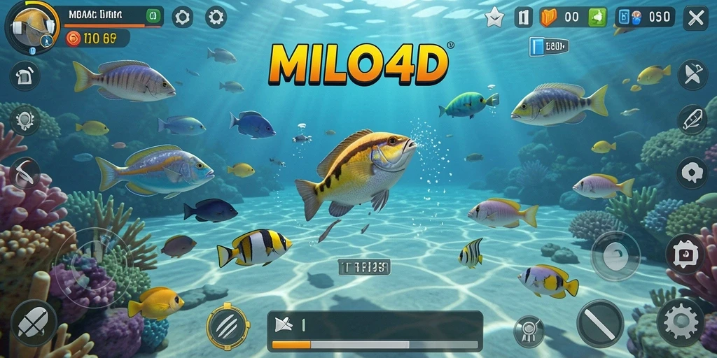 Tampilan menarik dari gameplay <strong>MILO4D</strong> yang menampilkan aksi tembak ikan.