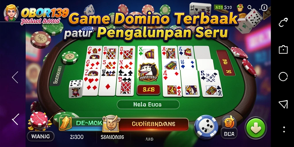 Tampilan gameplay seru aplikasi OBOR138 yang penuh tantangan.
