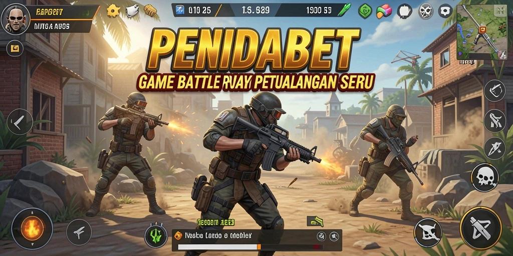Tangkapan layar gameplay menunjukkan pertempuran seru di medan perang.
