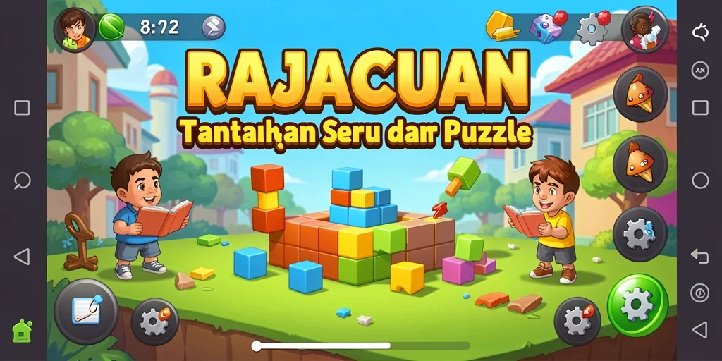 Tampilan gameplay RAJACUAN yang menantang dan mengasyikkan.