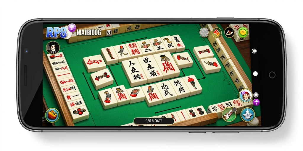 Gameplay menarik dari RP8 saat menyusun ubin Mahjong.