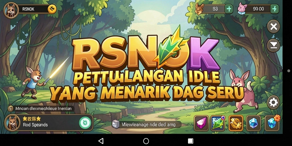 Tampilan gameplay RSNOK yang asyik dan menyenangkan dalam mode Idle.