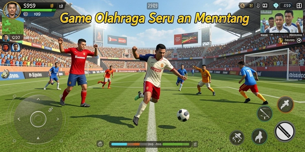 Gameplay mendebarkan di S9S9 saat pertandingan olahraga.