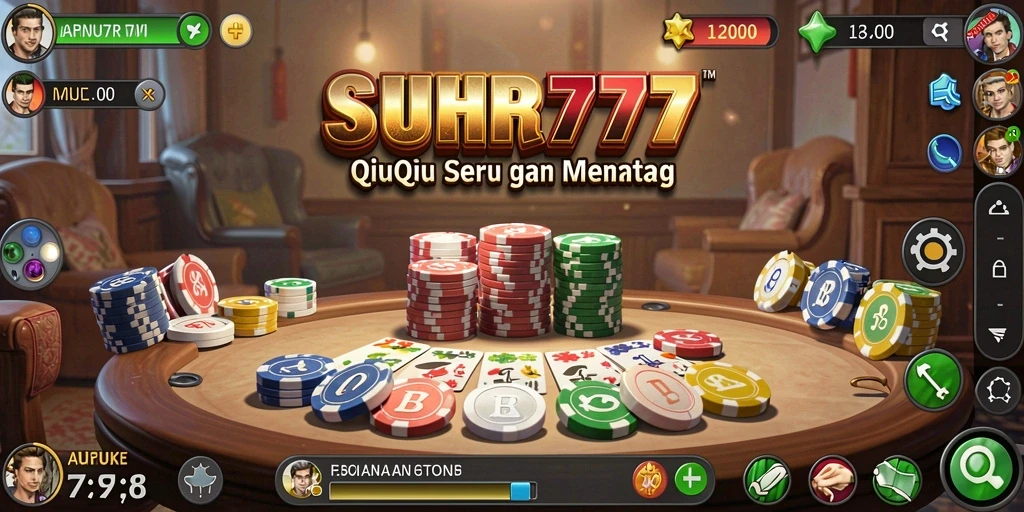 Tangkapan layar gameplay QiuQiu yang seru dan interaktif.