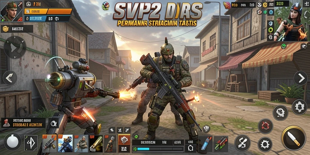 Tampilan gameplay SVIP2 dengan strategi taktis yang mendebarkan.