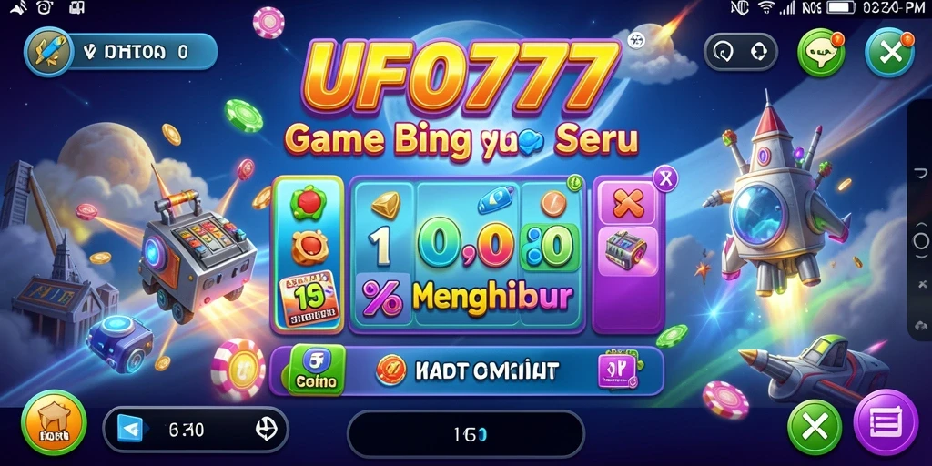 Tampilan gameplay seru dalam UFO777 dengan suasana Bingo yang interaktif.
