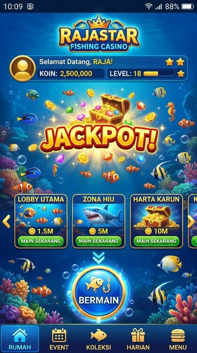 Fitur pencarian aplikasi yang cepat di rajastar.